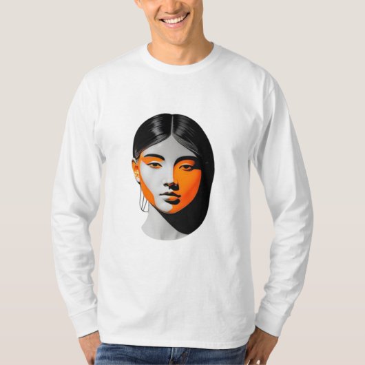 T-shirt chica naranja (Devant)