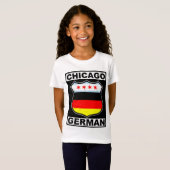 T-Shirt Chicago Allemand Américain (Devant entier)