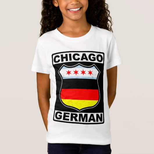 T-Shirt Chicago Allemand Américain (Devant)