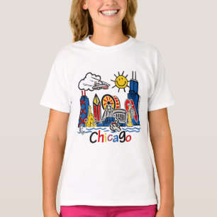 T-shirt Chicago badine l'horizon