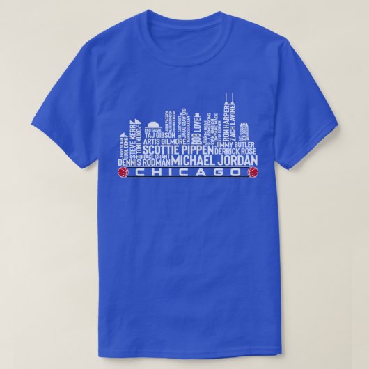 T-shirt Chicago Basketball Team All Time Legends Chicago C (Design devant)