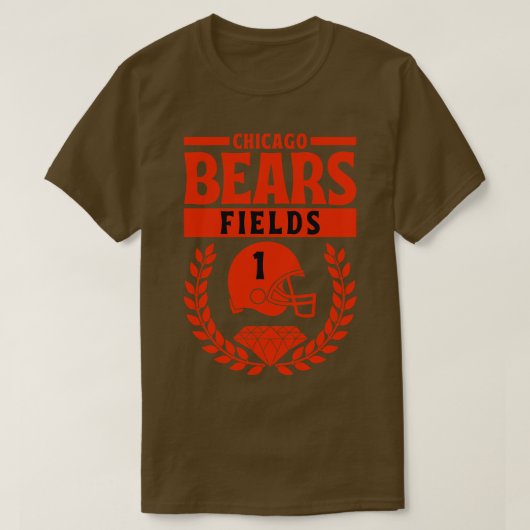 T-shirt Chicago Bears Fields 1 Américain (Design devant)