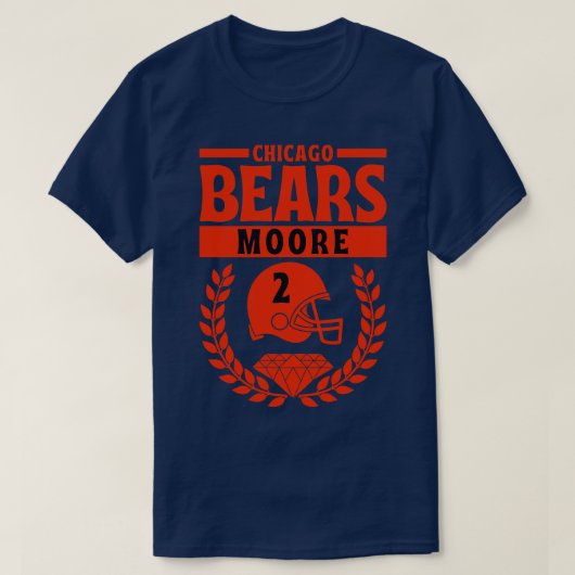 T-shirt Chicago Bears Moore 2 Américain (Design devant)
