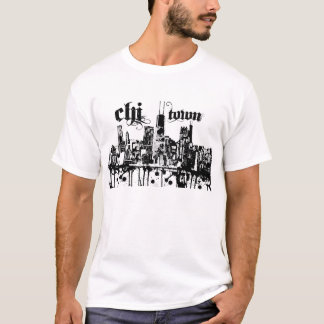 T-shirt Chicago "chi-ville" a mis dessus pour votre ville
