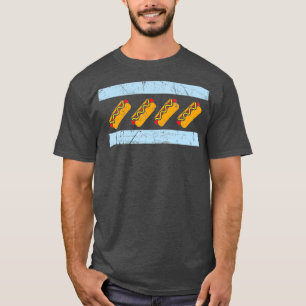 T-shirt Chicago Drapeau Hotdog Funny Chicago Style Hot Chi