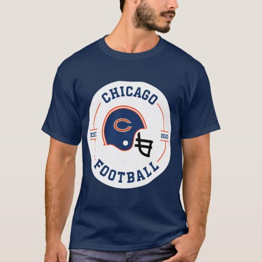 T-shirt Chicago Football Badge (Devant)