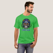 T-shirt Chicago Football Helmet Sugar Skull Day Of The Dea (Devant entier)