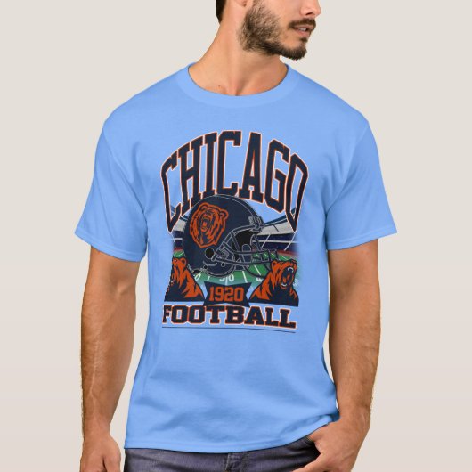 T-shirt Chicago Football Vintage Gridiron Legacy (Devant)