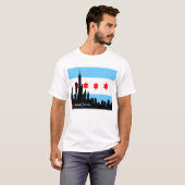T-shirt Chicago : Horizon né et pour toujours augmenté (Devant entier)