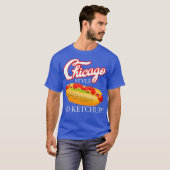 T-shirt Chicago Hot Chien Style été 4 juillet Pas de cadea (Devant entier)