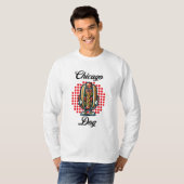 T-shirt Chicago Hot dog Retro Pop Art (Devant entier)