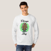 T-shirt Chicago Hot dog Retro Pop Art (Devant entier)