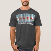 T-shirt Chicago House Music - Code Barcode EDM DJ Illinois (Devant)