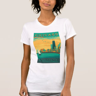 T-shirt Chicago, IL - Profitez du bord de mer