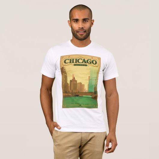 T-shirt Chicago, IL - Saint Patrick's Day (Devant entier)