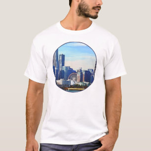 T-shirt Chicago IL - Skyline de Chicago et Navy Pier
