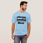 T-shirt Chicago, Illinois (Devant entier)