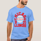 T-shirt Chicago, Illinois (Devant)