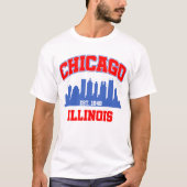 T-shirt Chicago, Illinois (Devant)