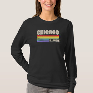 T-shirt Chicago Illinois Pride Rainbow Flag Gay pride Merc