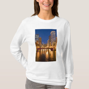 T-shirt Chicago, Illinois, Skyline et Chicago River à