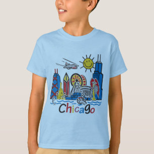 T-shirt Chicago Kids Skyline