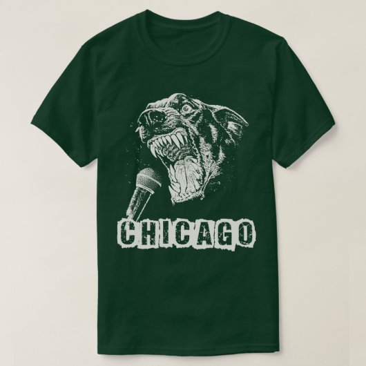 T-shirt chicago ll bête hurler (Design devant)