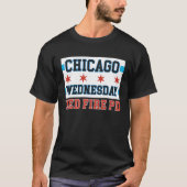 T-shirt Chicago mercredi Feu Med PD Chicago Flag (Devant)