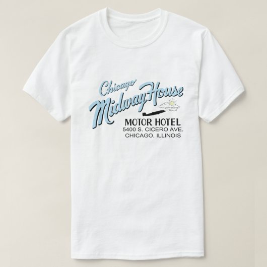 T-shirt Chicago Midway House Motor Hotel, Chicago, IL (Design devant)