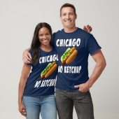 T-shirt Chicago No Ketchup Hot Dog (Unisexe)