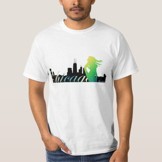 T-shirt Chicago par nuit (Devant)