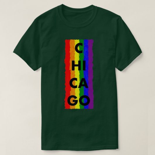 T-shirt Chicago Pride LGBTQ Premium (Design devant)