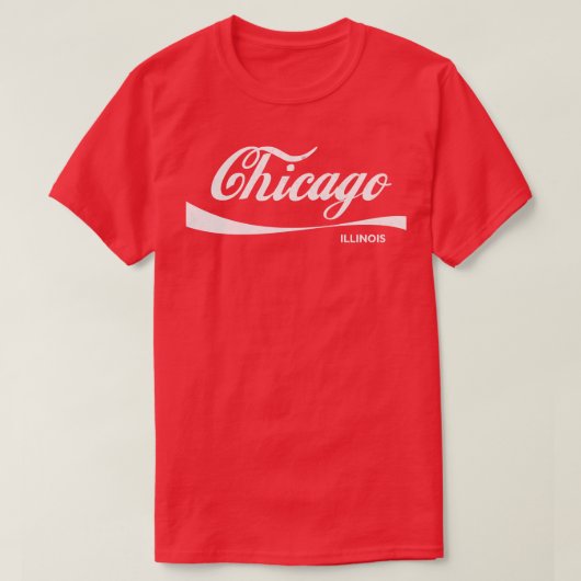 T-shirt Chicago Retro style défraîchi (Design devant)