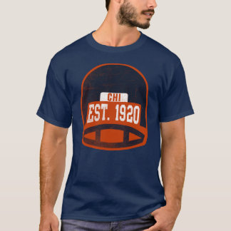 T-shirt Chicago Retro Throwback Football Helmet Oversized