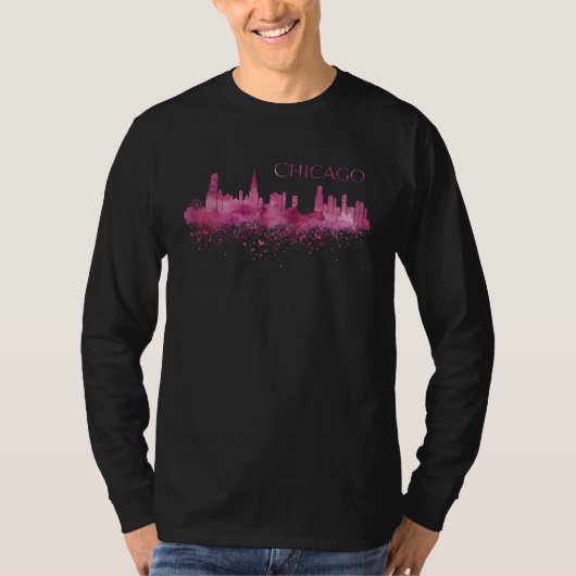 T-shirt Chicago Skyline (Devant)