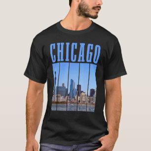 T-shirt Chicago Skyline Illinois Vintage Pride Chicago