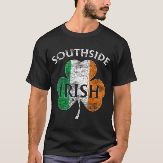 T-shirt Chicago Southside Irish Flag St. Patrick's Day  (Devant)