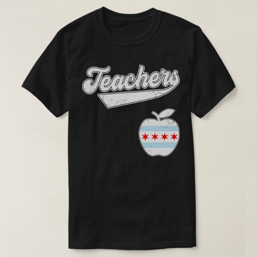 T-shirt Chicago Teachers Fund Notre Futur Red For Ed (Design devant)
