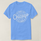 T-shirt Chicago The Windy City Illinois Vacances Souvenir (Design devant)