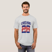 T-shirt Chicago varsity letter athletic (Devant entier)