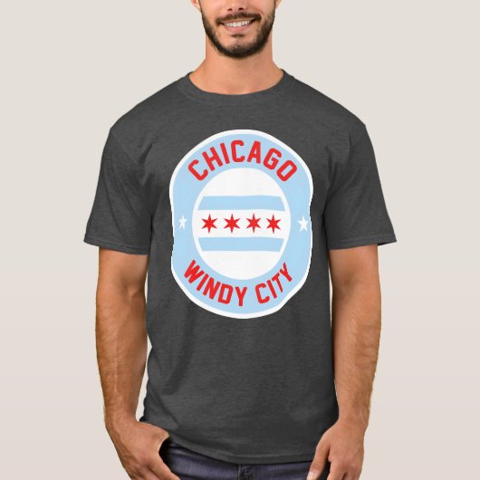 T-shirt Chicago Ville Ventée (Devant)