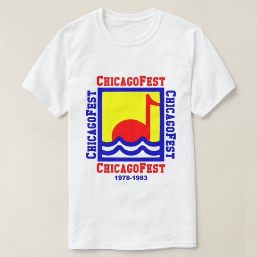 T-shirt ChicagoFest, Chicago IL (1978-1983) (Design devant)