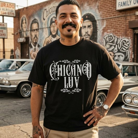 T-shirt Chicano aime noir