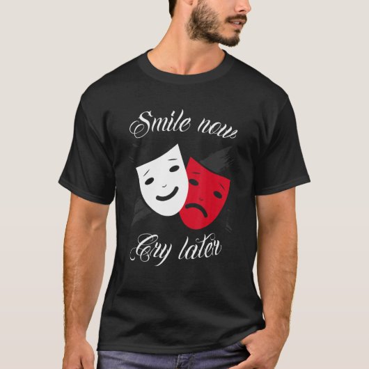 T-shirt Chicano and chicana for Smile Now Cry Later (Devant)