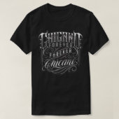 T-shirt Chicano Forever Forever Chicano Dans Script Lowrid (Design devant)