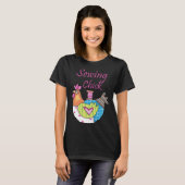 T-shirt Chick à coudre (Devant entier)