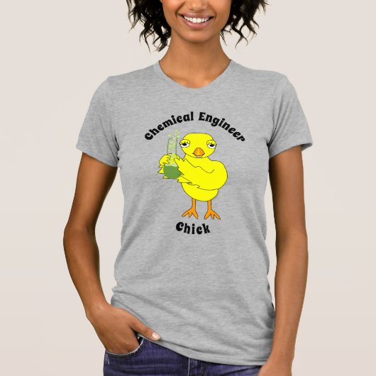 T-shirt Chick, ingénieur chimique (Devant)