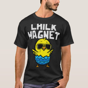 T-shirt Chick Magnet Lunettes de soleil Oeuf mignonne Pâqu