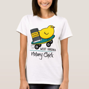 T-shirt Chick Notaire Mobile sur skateboard Virginie-Occid