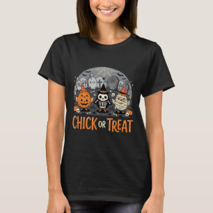 T-shirt Chick or Treat Conception de cimetière d'Halloween